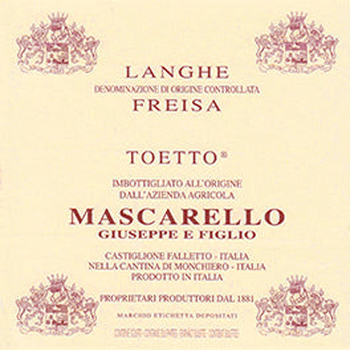 Mascarello Giuseppe E Figlio Langhe Freisa Toetto DOC 2023 750ml