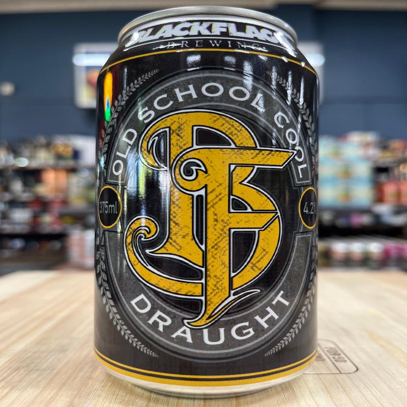 Black Flag Old School Cool Draught Lager 375ml Can