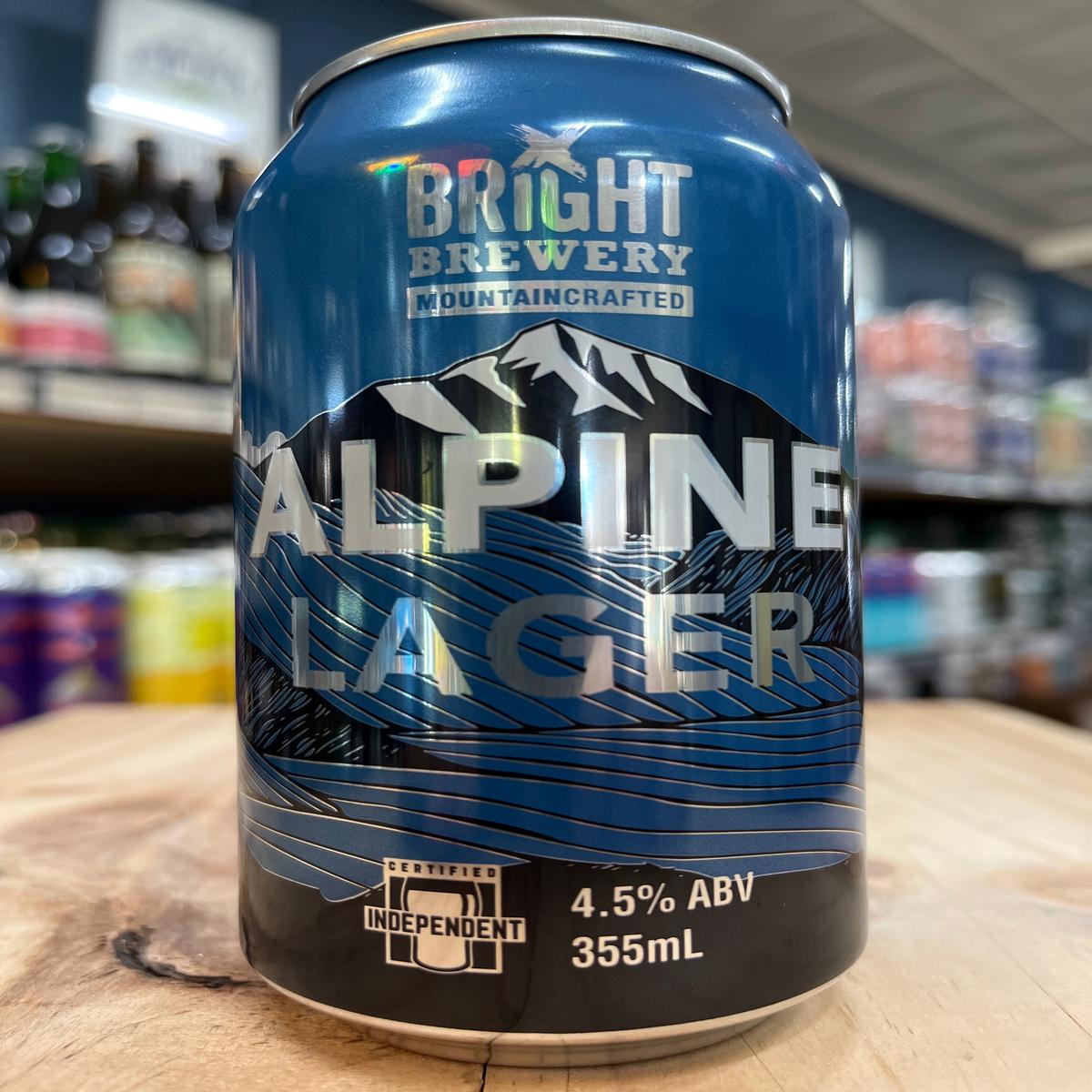 Bright Alpine Lager 355ml Can